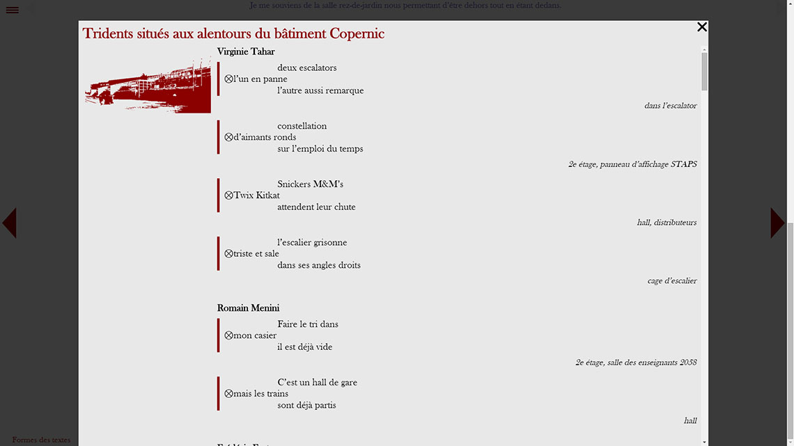 Projet universitaire de site internet
