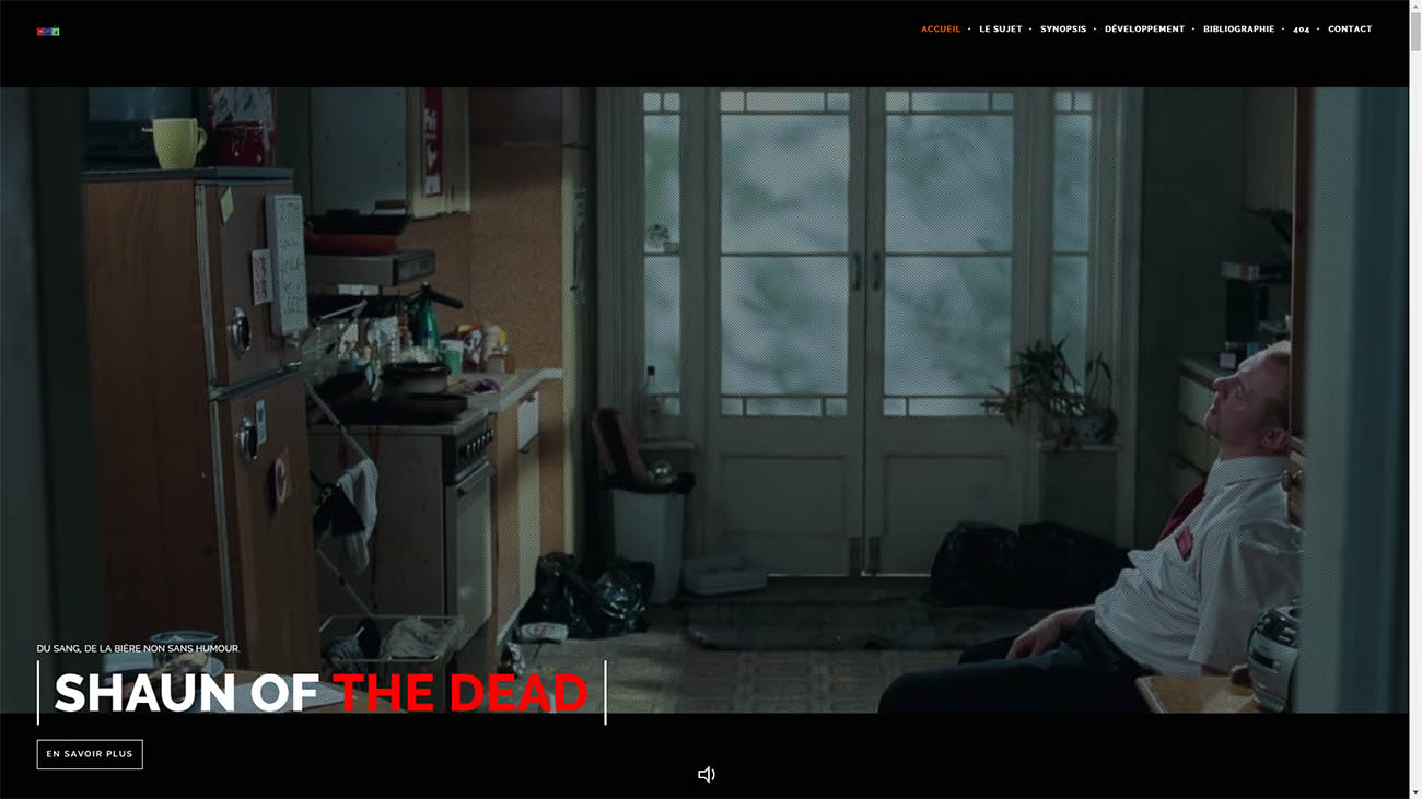 Travail de master, recherche sur la trilogie Blood and Ice Cream