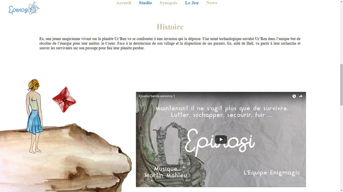 Projet universitaire de site internet